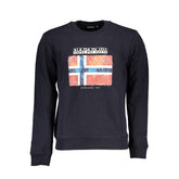 Napapijri Blue Cotton Men Sweater -   -  Napapijri.
